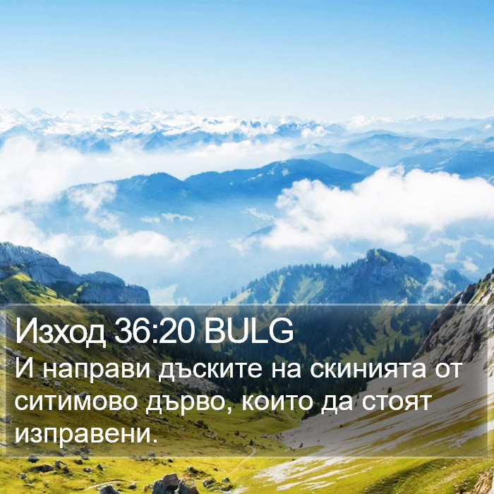 Изход 36:20 BULG Bible Study