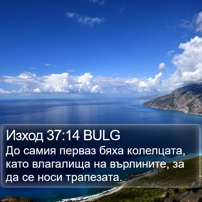 Изход 37:14 BULG Bible Study