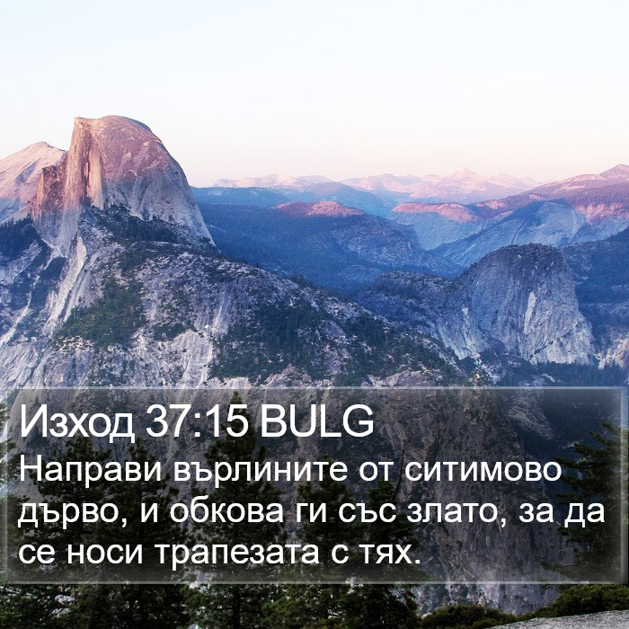 Изход 37:15 BULG Bible Study