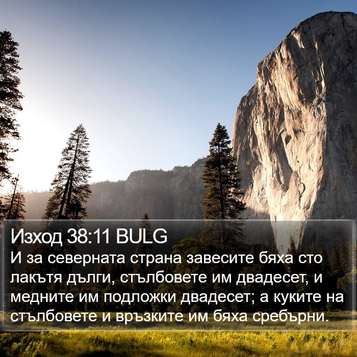 Изход 38:11 BULG Bible Study