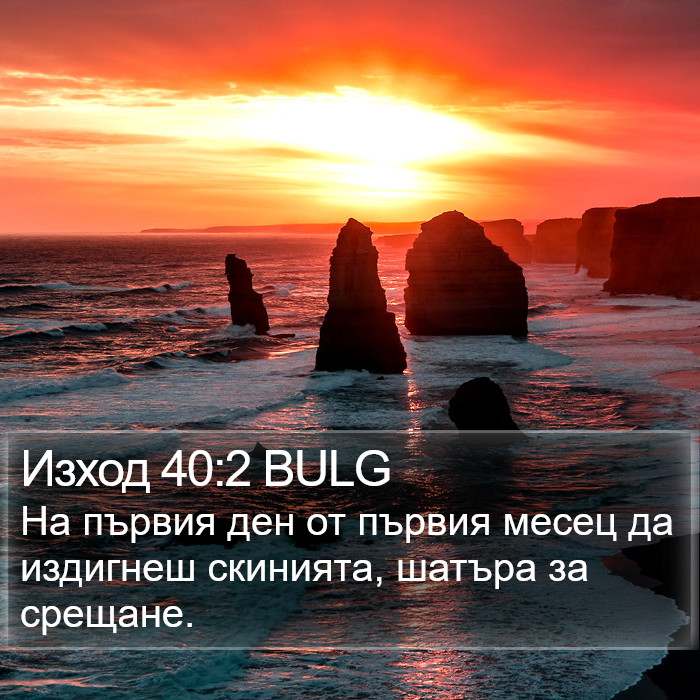 Изход 40:2 BULG Bible Study