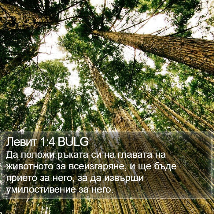 Левит 1:4 BULG Bible Study