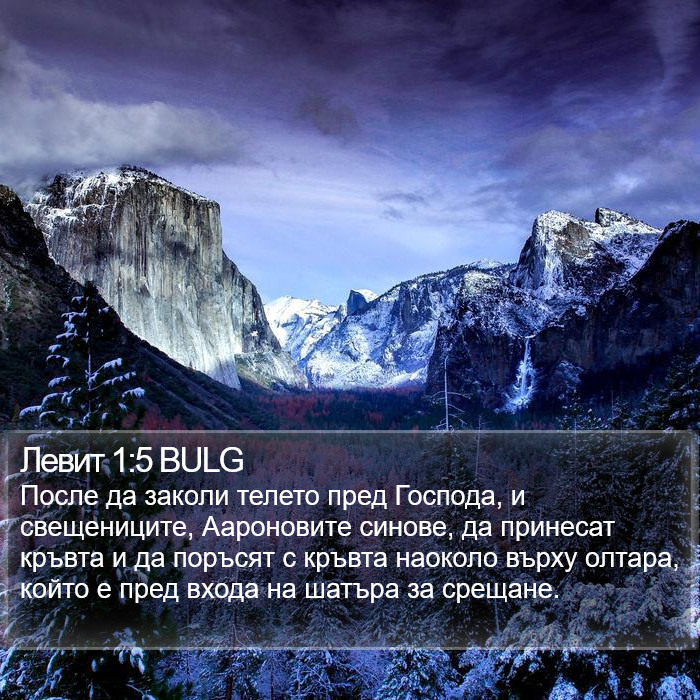 Левит 1:5 BULG Bible Study