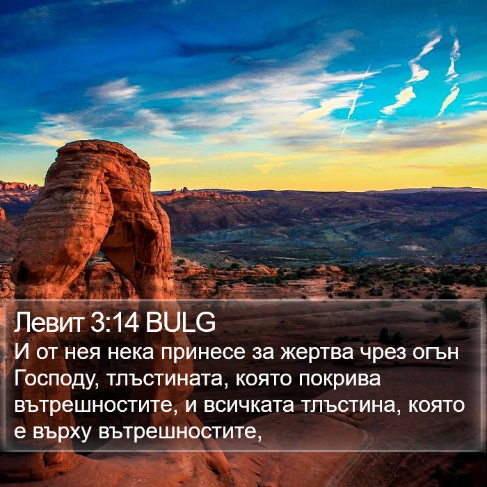 Левит 3:14 BULG Bible Study