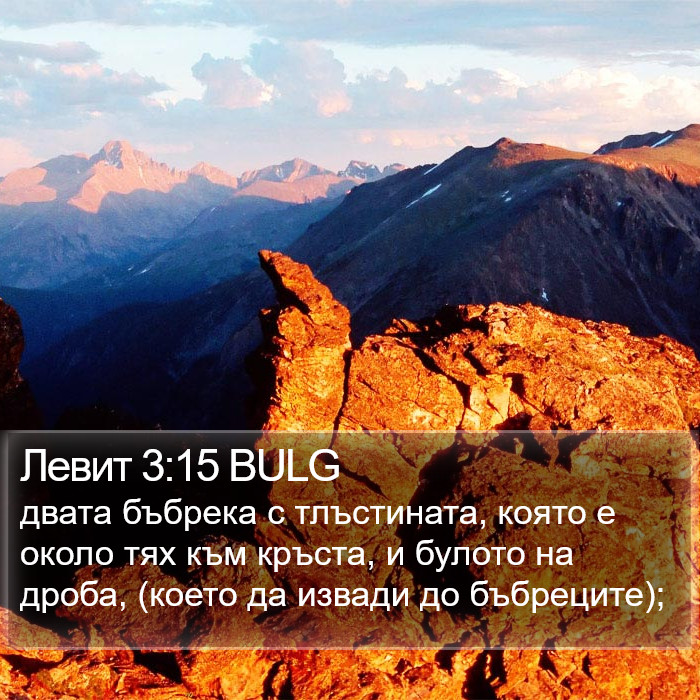 Левит 3:15 BULG Bible Study