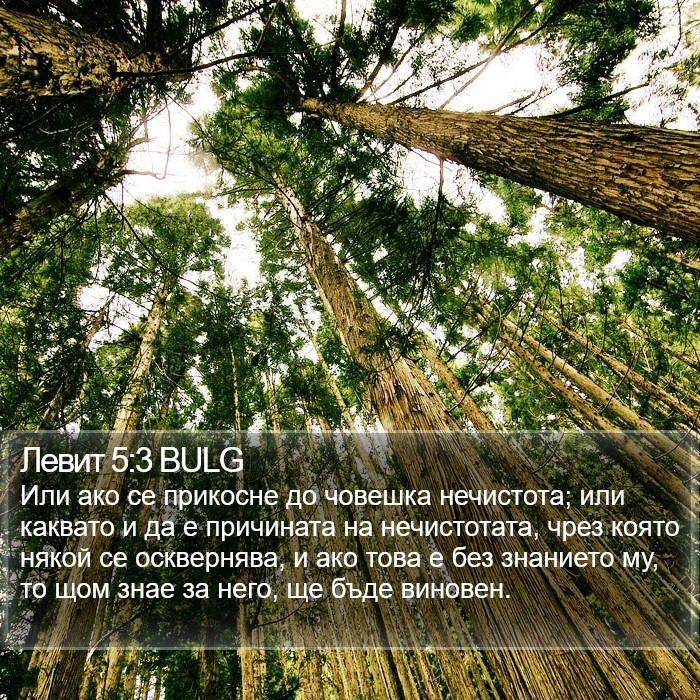 Левит 5:3 BULG Bible Study