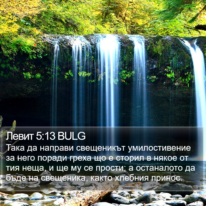 Левит 5:13 BULG Bible Study