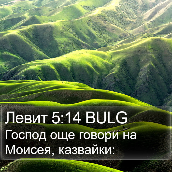 Левит 5:14 BULG Bible Study