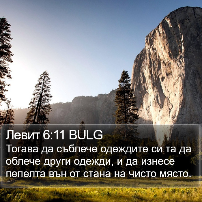 Левит 6:11 BULG Bible Study