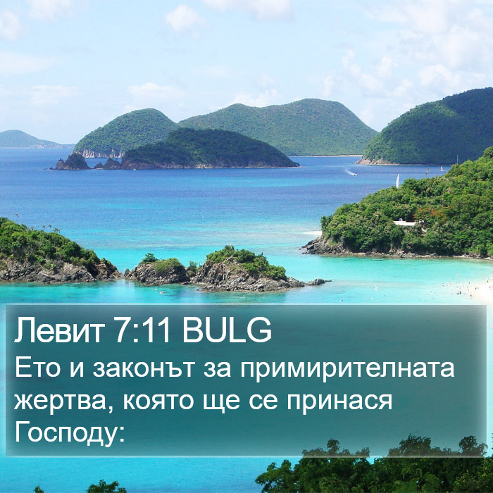 Левит 7:11 BULG Bible Study