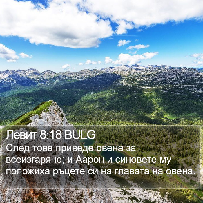 Левит 8:18 BULG Bible Study