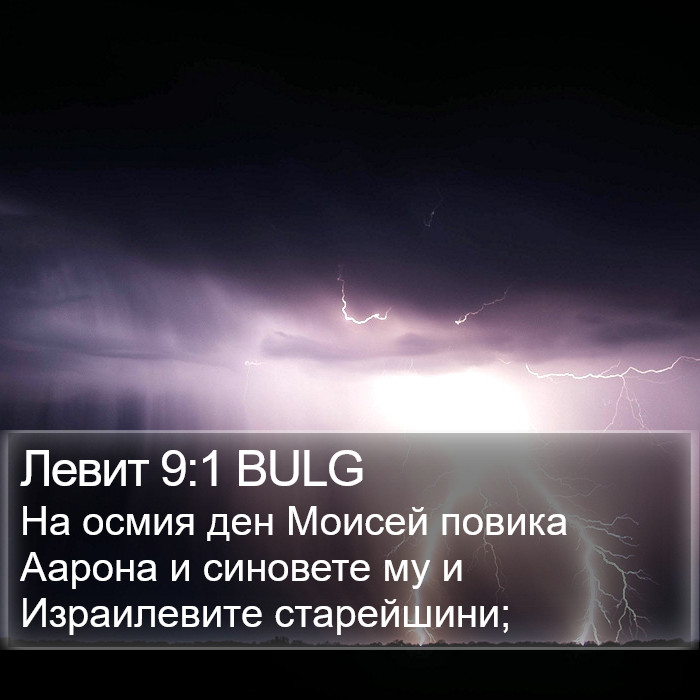 Левит 9:1 BULG Bible Study