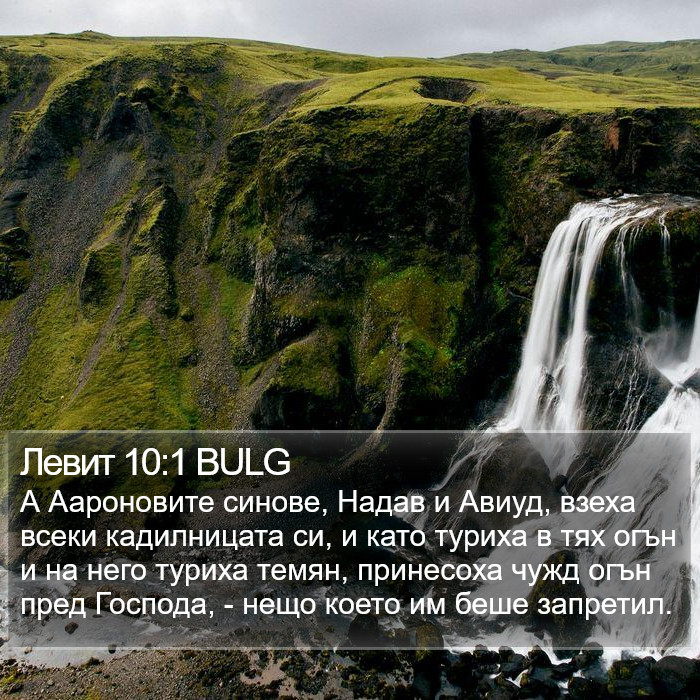 Левит 10:1 BULG Bible Study