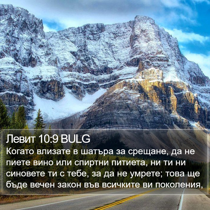 Левит 10:9 BULG Bible Study