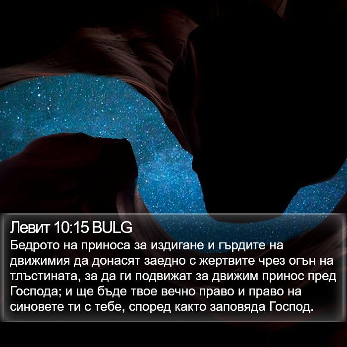 Левит 10:15 BULG Bible Study