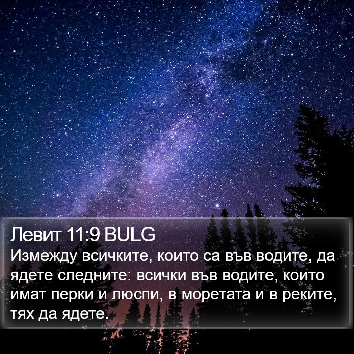 Левит 11:9 BULG Bible Study