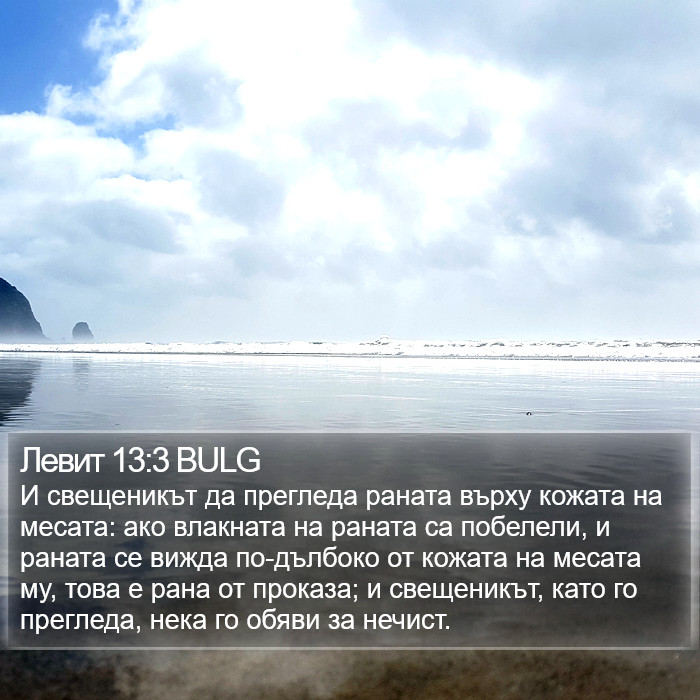 Левит 13:3 BULG Bible Study