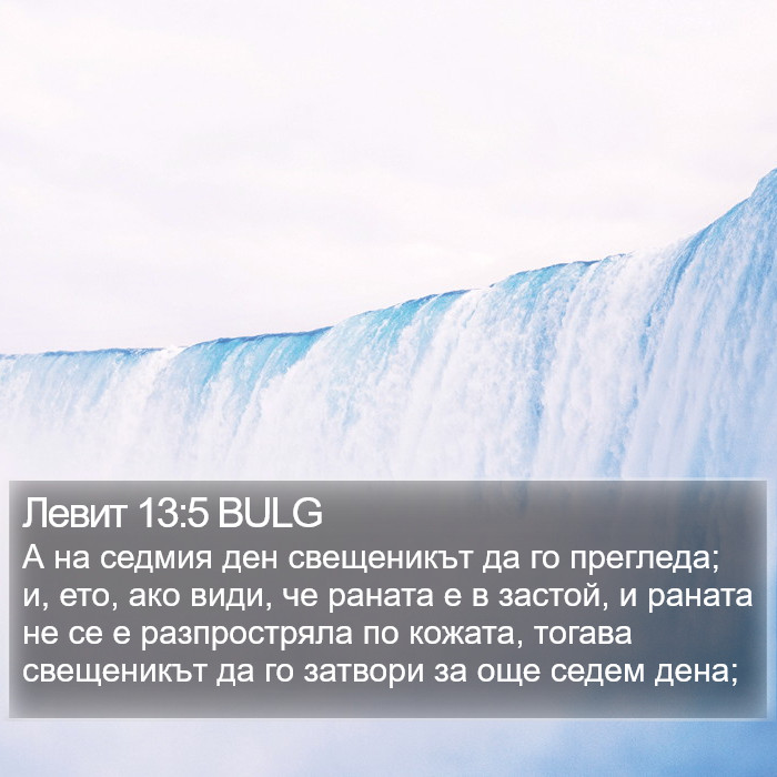 Левит 13:5 BULG Bible Study