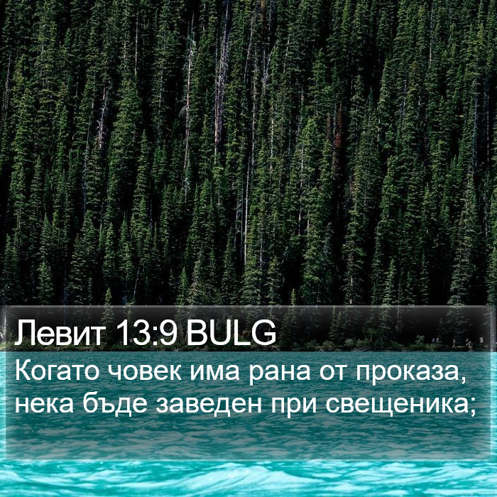 Левит 13:9 BULG Bible Study