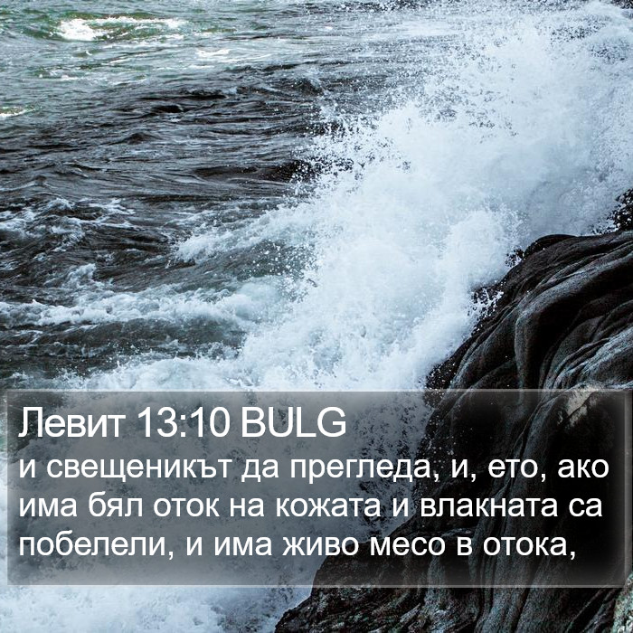 Левит 13:10 BULG Bible Study