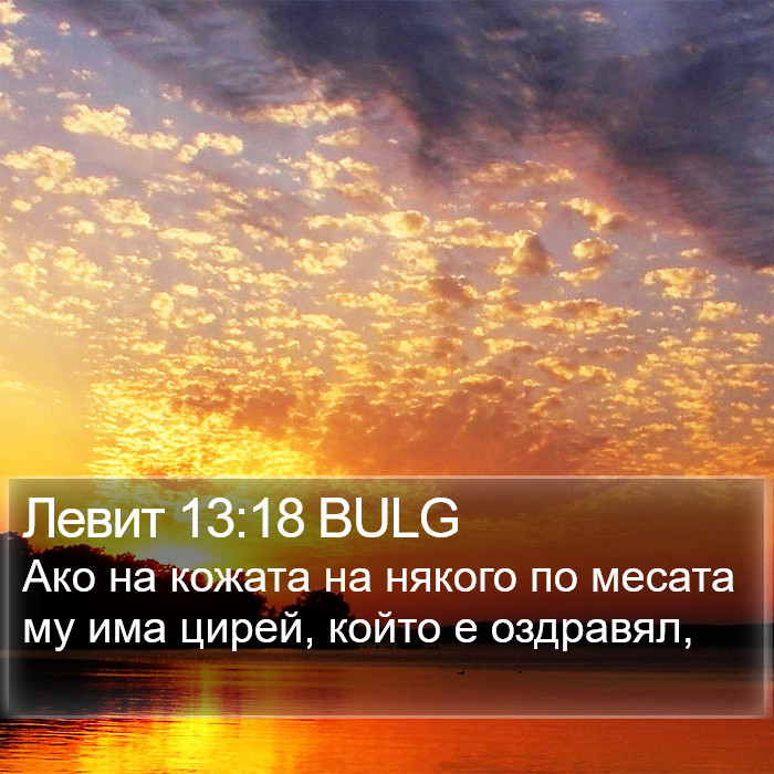 Левит 13:18 BULG Bible Study