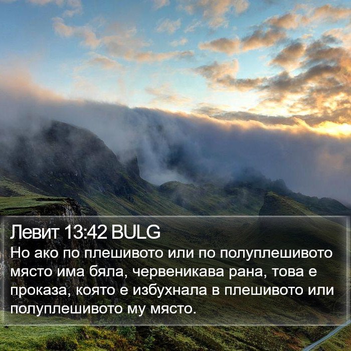 Левит 13:42 BULG Bible Study