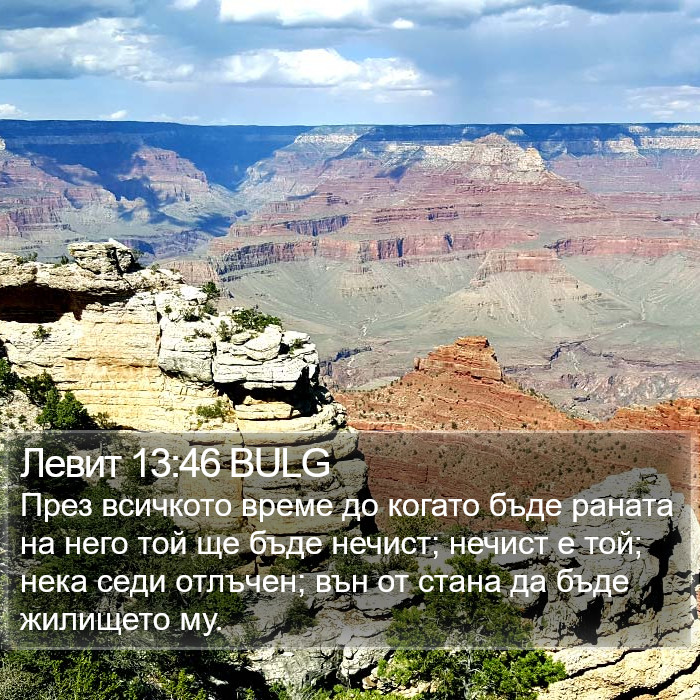 Левит 13:46 BULG Bible Study