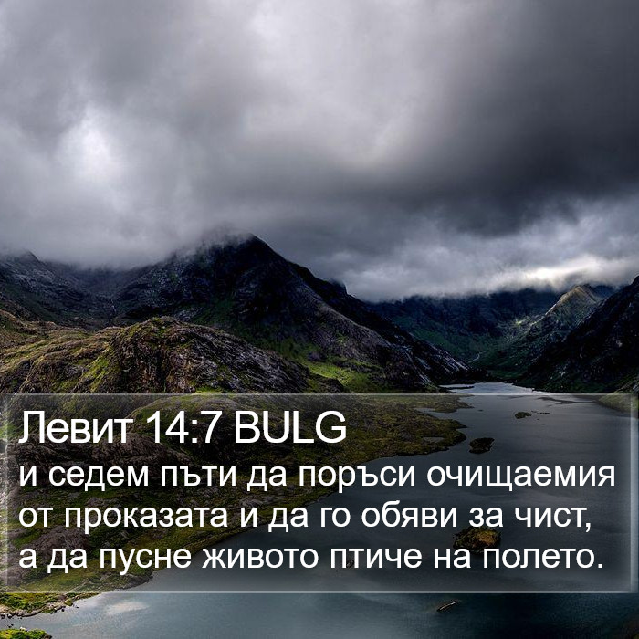 Левит 14:7 BULG Bible Study