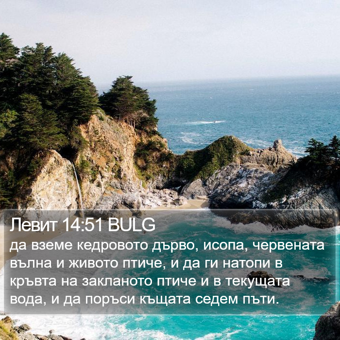 Левит 14:51 BULG Bible Study