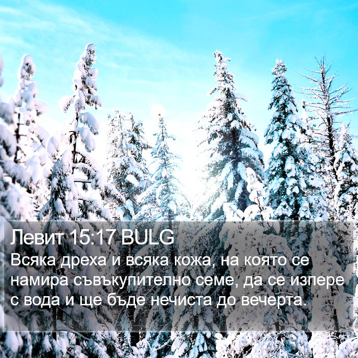 Левит 15:17 BULG Bible Study