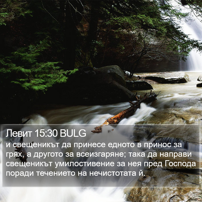 Левит 15:30 BULG Bible Study