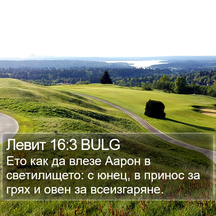 Левит 16:3 BULG Bible Study