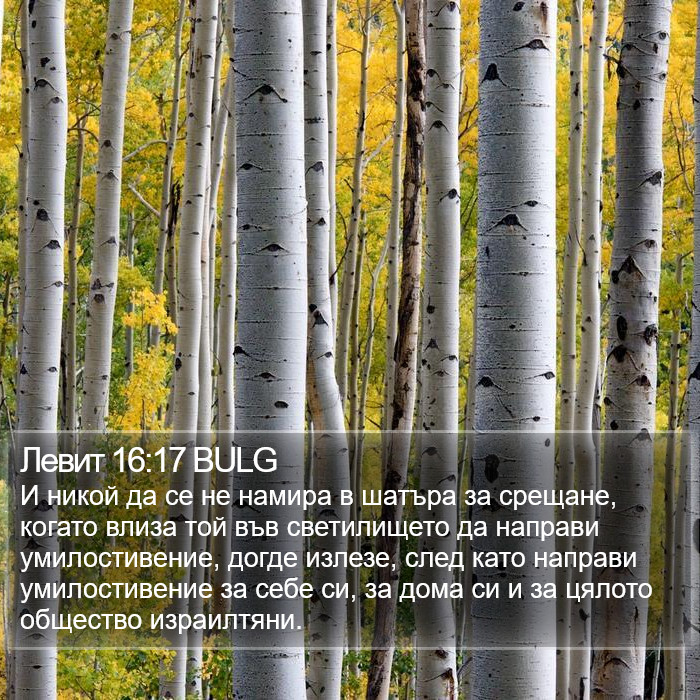 Левит 16:17 BULG Bible Study