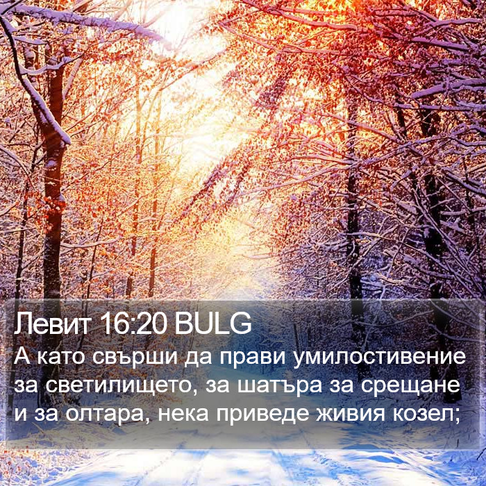 Левит 16:20 BULG Bible Study