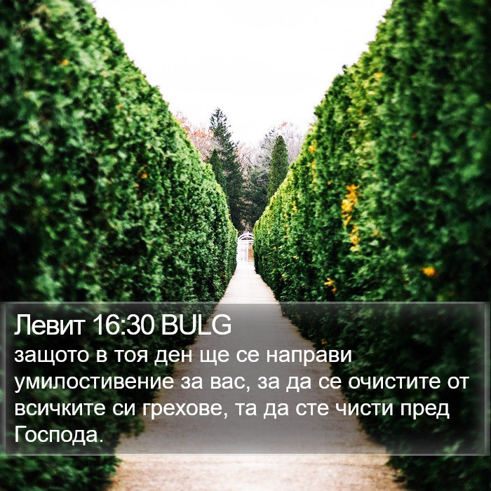 Левит 16:30 BULG Bible Study