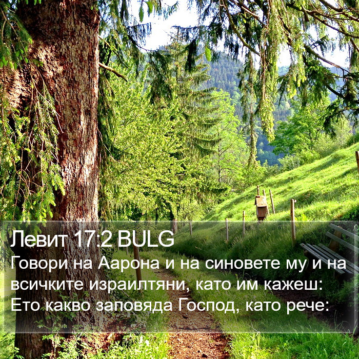 Левит 17:2 BULG Bible Study