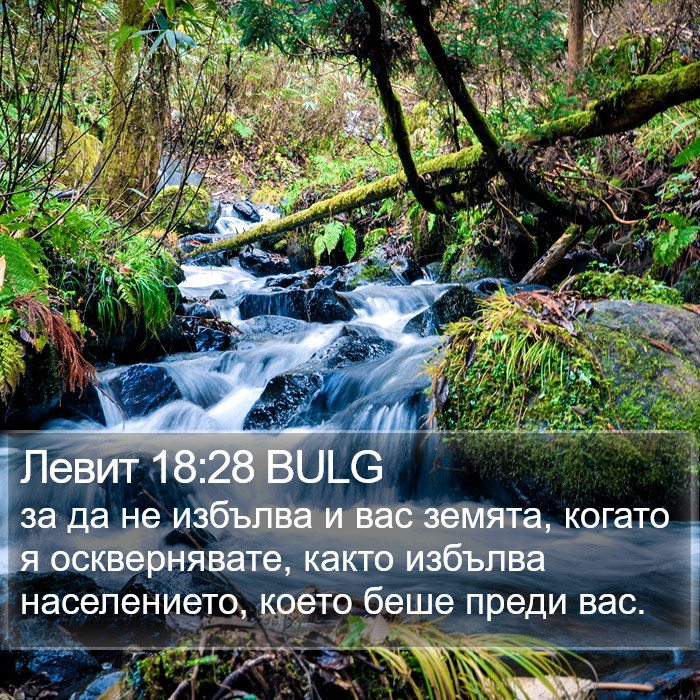 Левит 18:28 BULG Bible Study