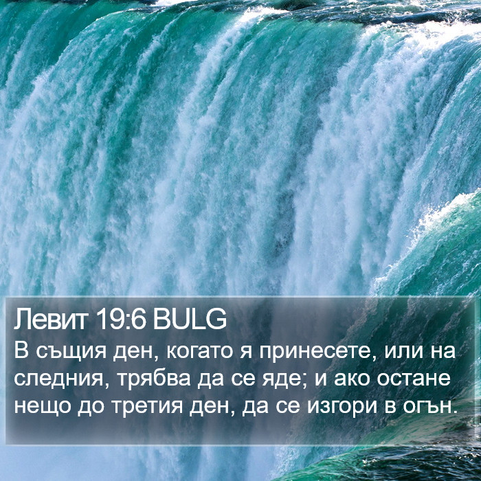 Левит 19:6 BULG Bible Study