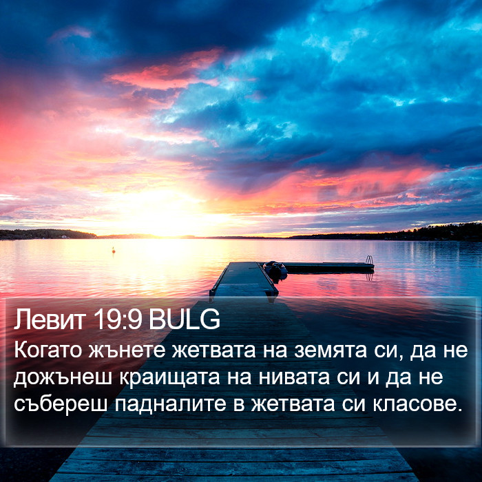 Левит 19:9 BULG Bible Study