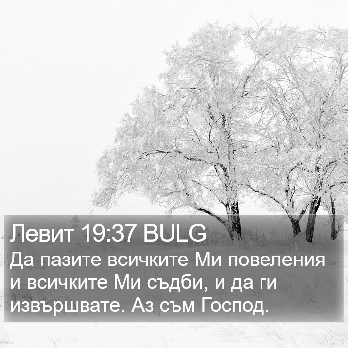 Левит 19:37 BULG Bible Study