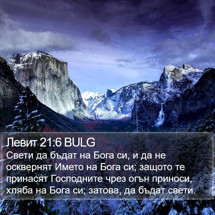 Левит 21:6 BULG Bible Study