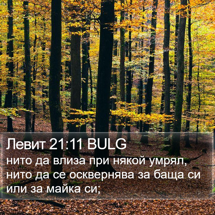 Левит 21:11 BULG Bible Study