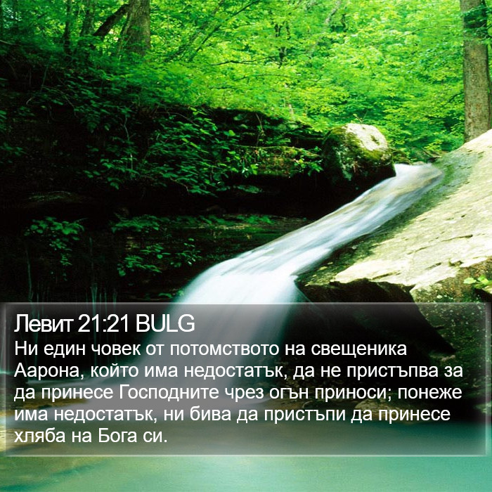 Левит 21:21 BULG Bible Study