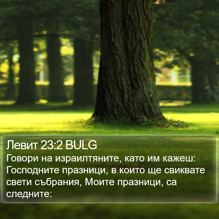 Левит 23:2 BULG Bible Study