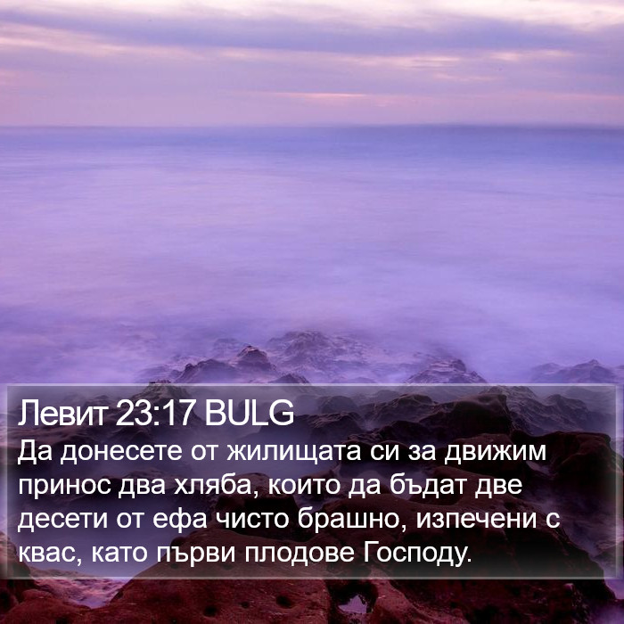 Левит 23:17 BULG Bible Study