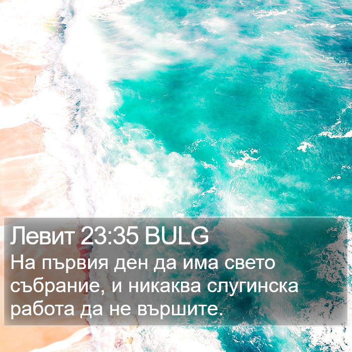 Левит 23:35 BULG Bible Study