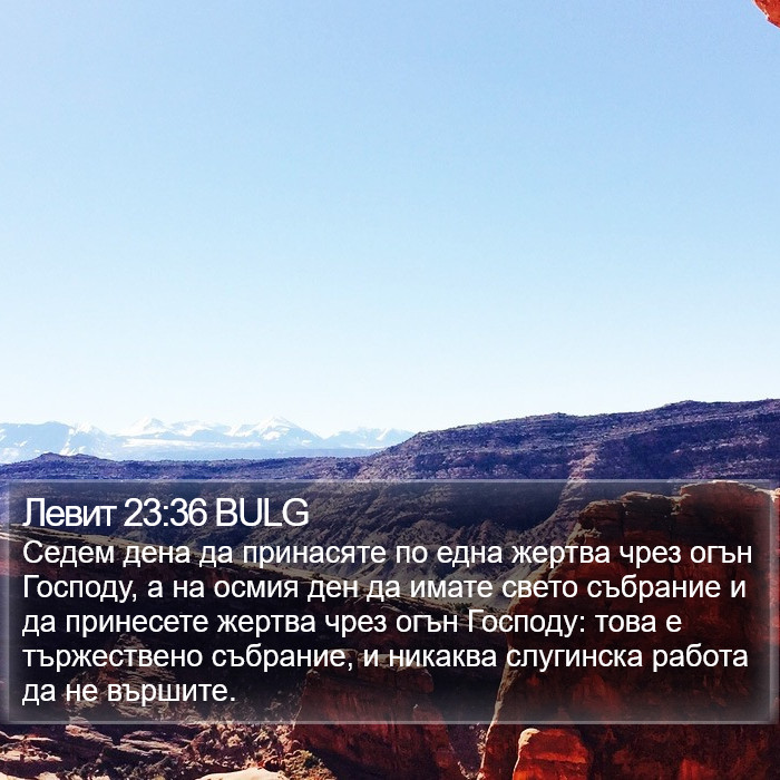 Левит 23:36 BULG Bible Study