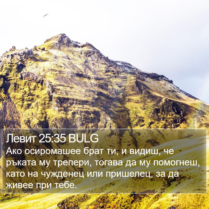 Левит 25:35 BULG Bible Study