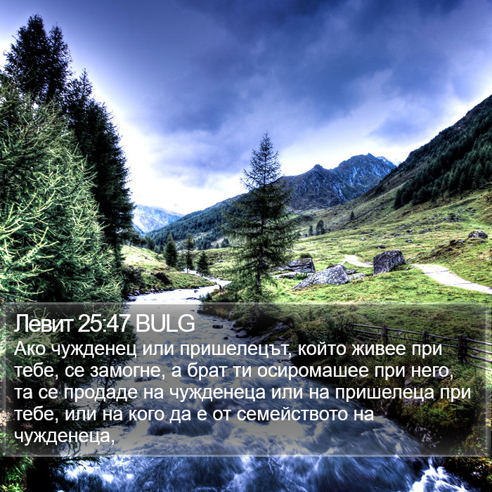 Левит 25:47 BULG Bible Study