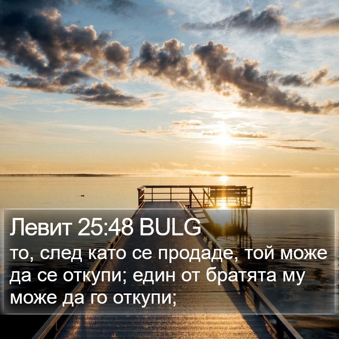 Левит 25:48 BULG Bible Study